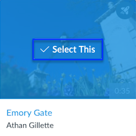 Select Video to Embed
