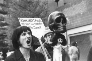 A Church of Euthanasia protest for abortion