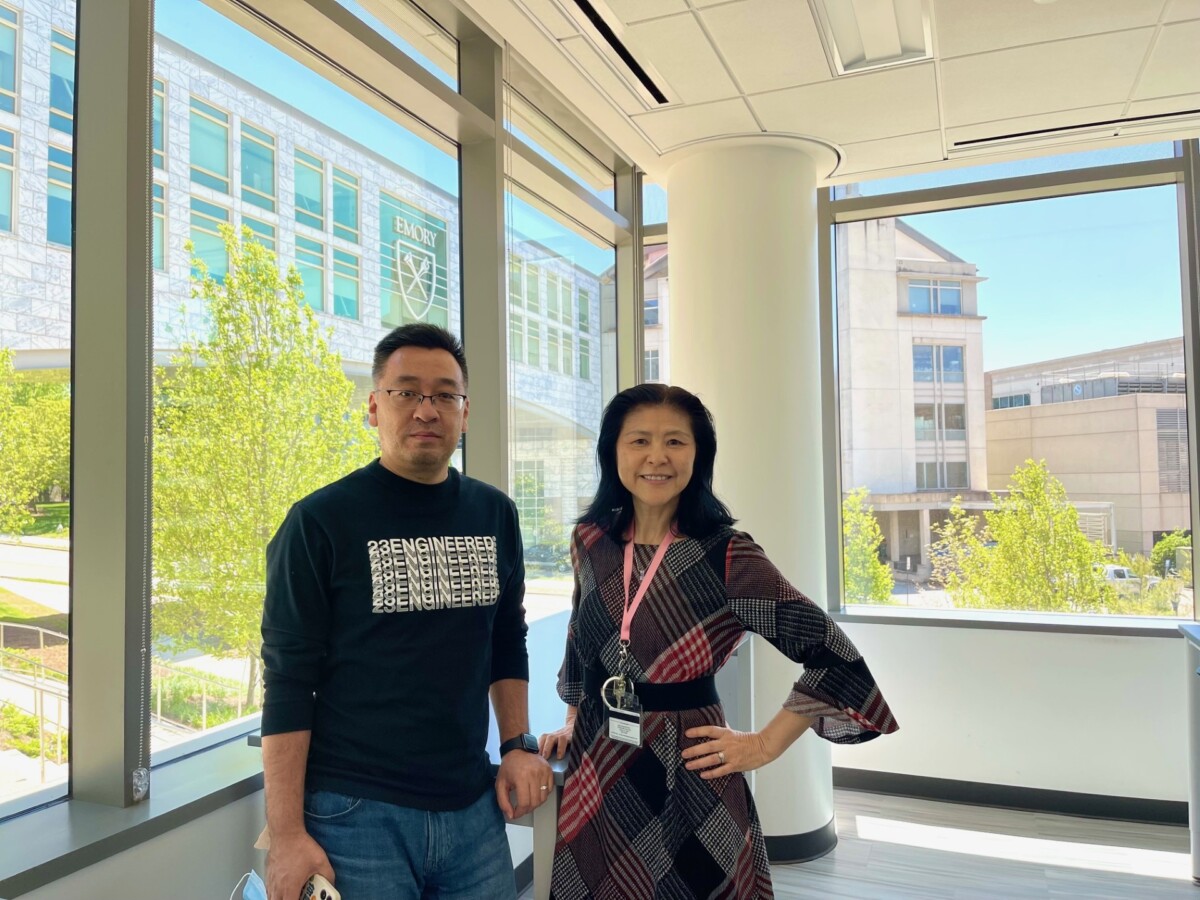 Photo of Lily Yang and Lei Zhu