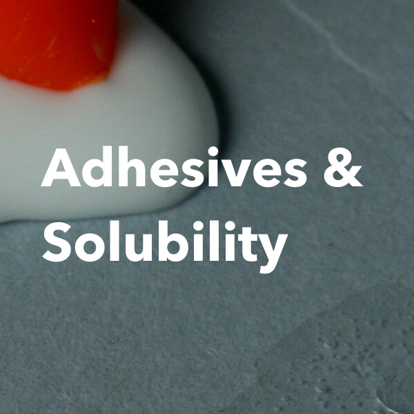 adhesives and solubility lesson plan