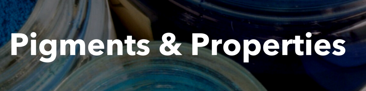 Pigments & Properties Title Card