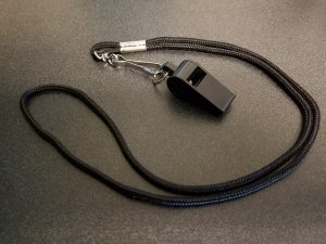 Picture of whistle and lanyard