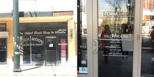 Silver Moon Barber and Formulas Salon are examples of gentrification