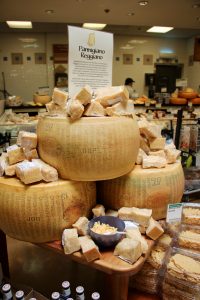 Parmigianno Cheese Sculpture at Whole Foods