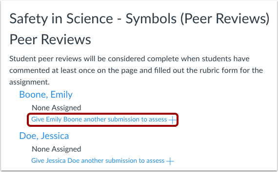 canvas peer review