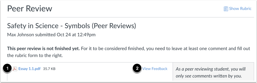 create a peer review assignment on canvas