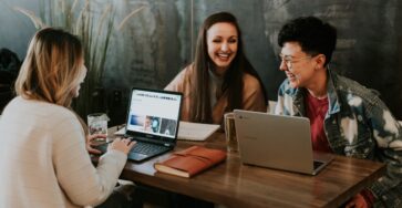 group of students working on a group project