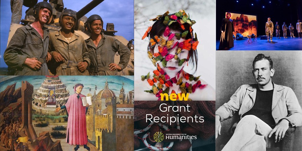 Banner featuring image representing projects receiving an NEH grant