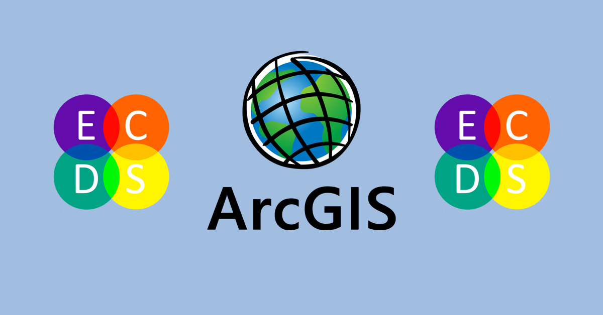 Banner featuring ArcGIS and ECDS logos