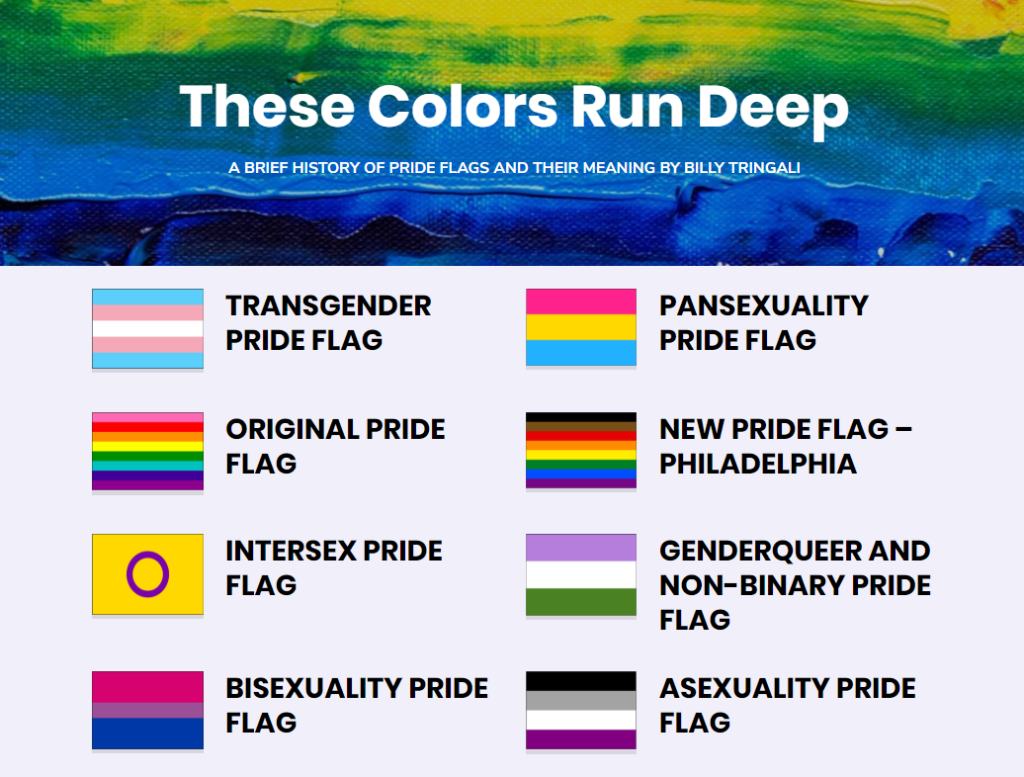 rainbow pride flag colors meaning