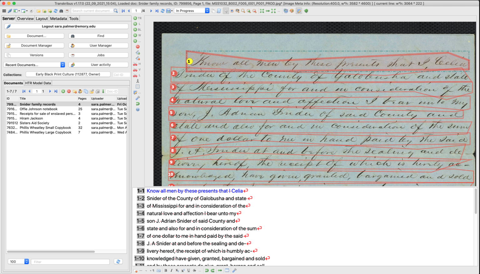 Transcribe With Transkribus – Emory Center For Digital Scholarship