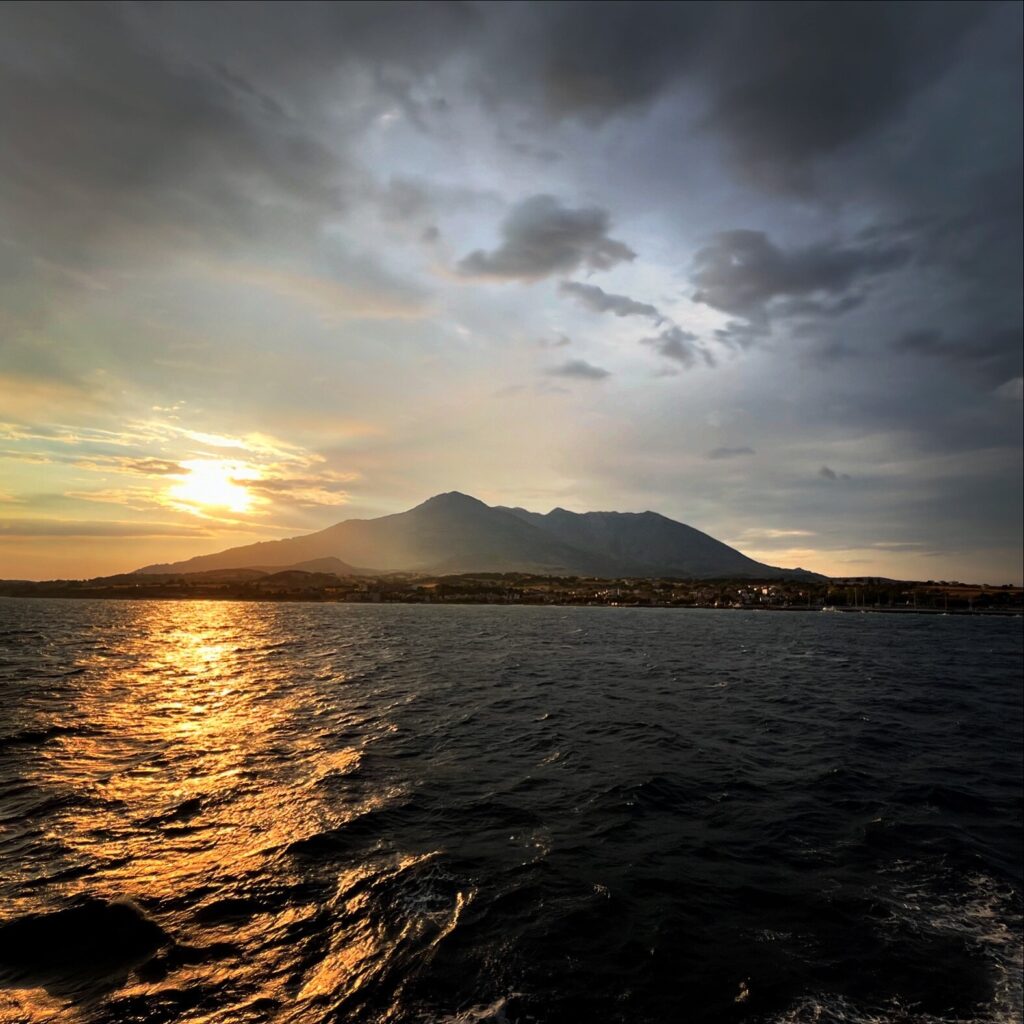 Aerial photography of Samothrace taken around sunrise by Michael Page