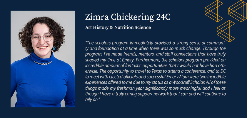 Scholar Testimonials Zimra Chickering