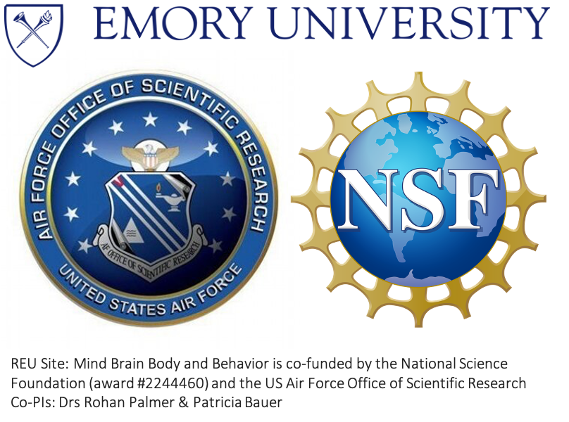 banner displaying emory, airforce, nsf logo