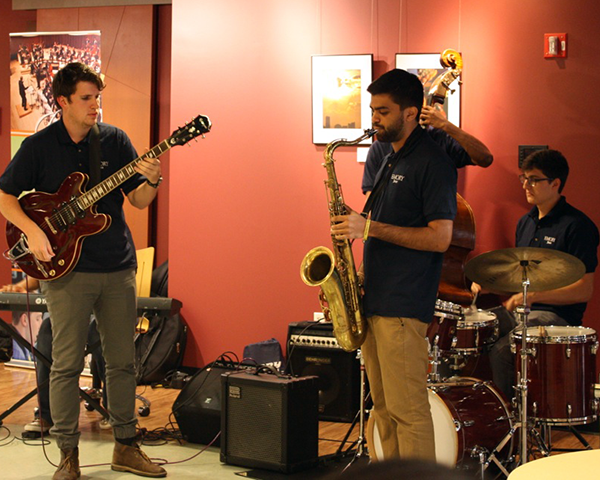 Photo of a jazz group performing