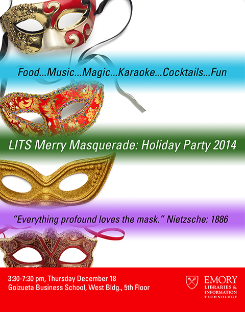 Poster for annual holiday party