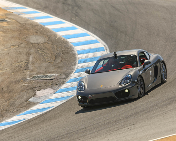Photo of a Porsche on a track
