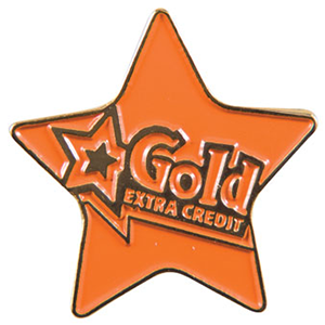 Gold star with "Extra Credit"