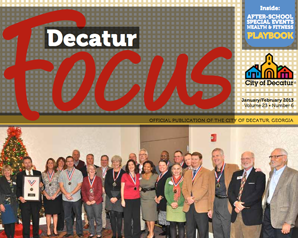 Front page of the January/February 2013 issue of the "Decatur Focus"