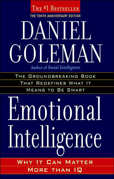 Book cover for Daniel Goleman's "Emotional Intelligence"