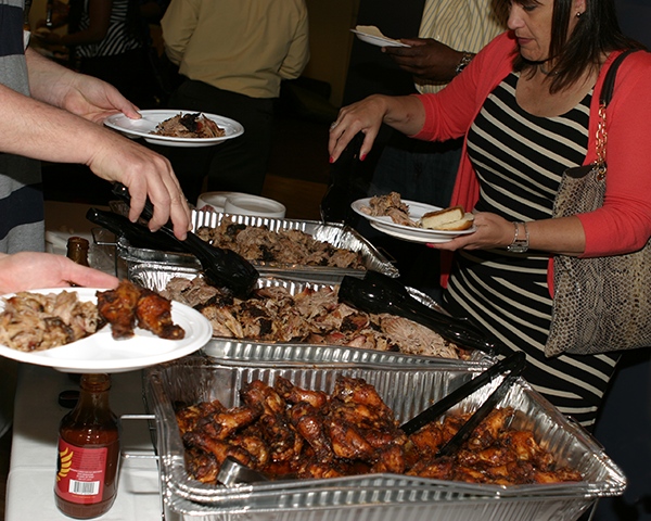Photo of bbq in trays