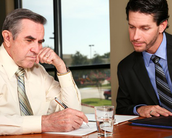 Photo of two men in a meeting