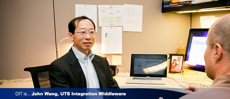 Photo of John Wang from the OIT website homepage