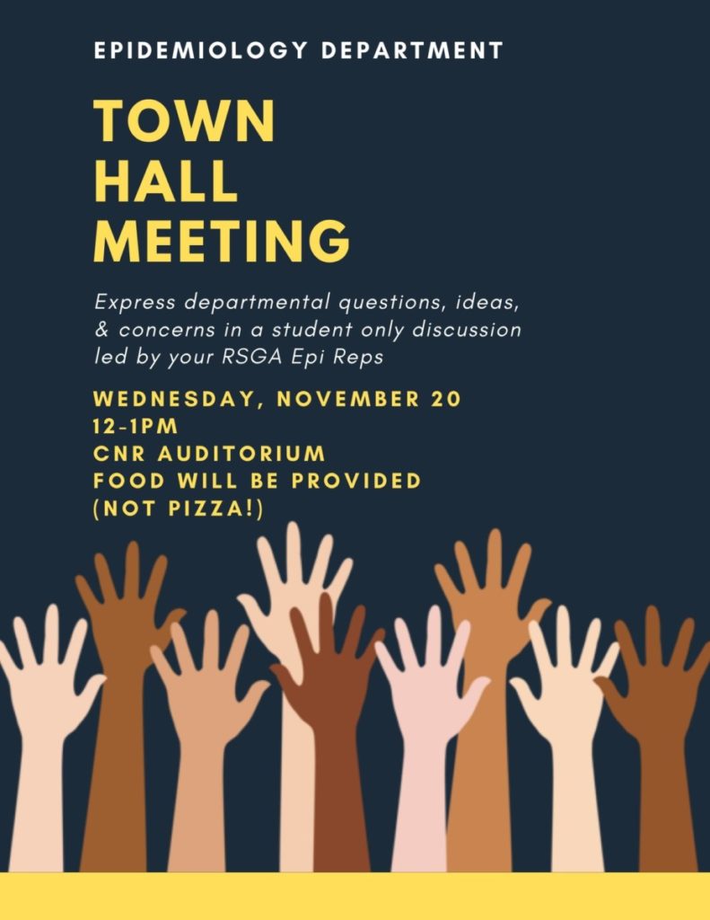 Epi Town Hall Meeting, 11/20 – The Confounder