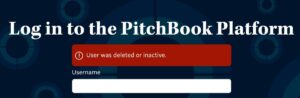 pitchbook error message