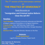 September 25, 2019: "Immigration and Criminal Justice Reform: Close the jail ATL", organized at Emory University in partnership with CPCS as part of the inter-campus seminar series on "the practice of democracy".