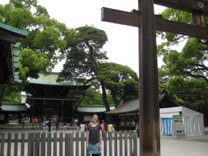 Dr. Adams at Meiji Jingu (Shinto Shrine) in Tokyo Credit: Adams