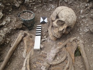 Saxon Burial (Photo from Wessex Archaeology http://www.flickr.com/photos/wessexarchaeology/8469631615/sizes/m/in/photostream/)