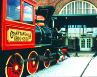Preserved Train and Train Station in Chattanooga