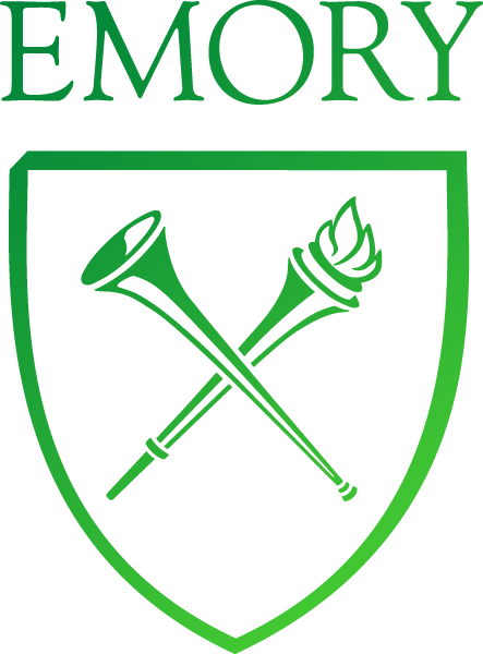 The Emory logo in a green color