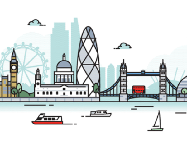 Illustration of London skyline