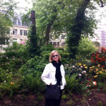 Photo of Anne Marie in a park.