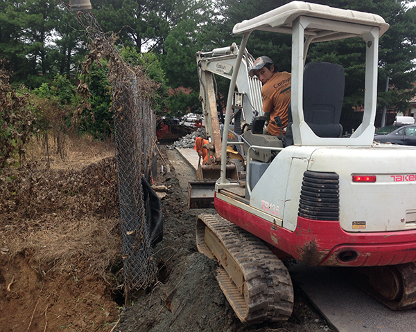 Repairs Underway to 1762 Parking Lot