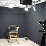 Photo of an empty recording studio