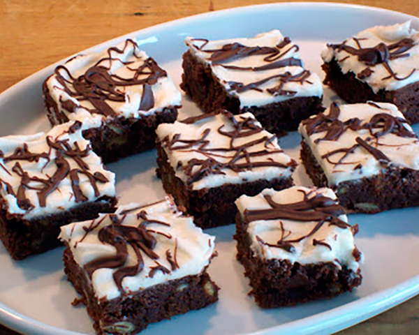 Photo of award winning brownies