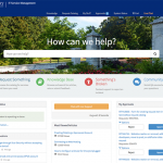 Screen image of Emory's ServiceNow homepage