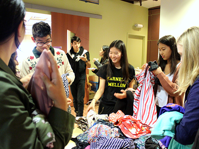 Photo of a clothing swap