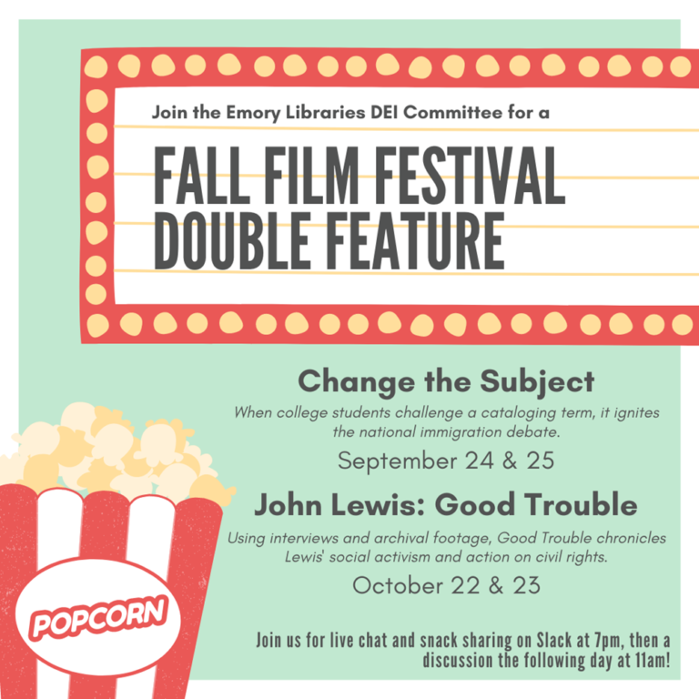 Announcing the DEI Fall Film Festival