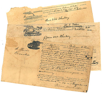 Bills of Landing from the Porter Family Papers