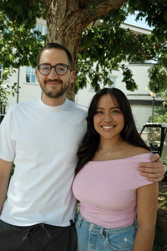 Santiago Arango (left) and Jasmine Camero (right)