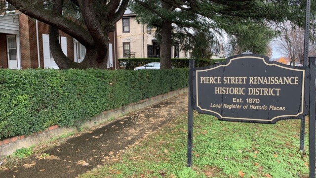 Sign for the Pierce Street Renaissance Historic District