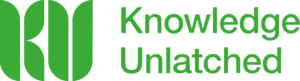Logo featuring stylized letters of K and U next to Knowledge Unlatched in bright green