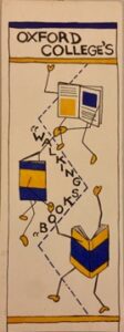 “Book walk” bookmark given to volunteers, January 1970, Oxford College Library Records, Oxford College Archives, Oxford College Library, Emory University.