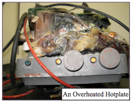 Hot Plate Malfunctions and Misuse
