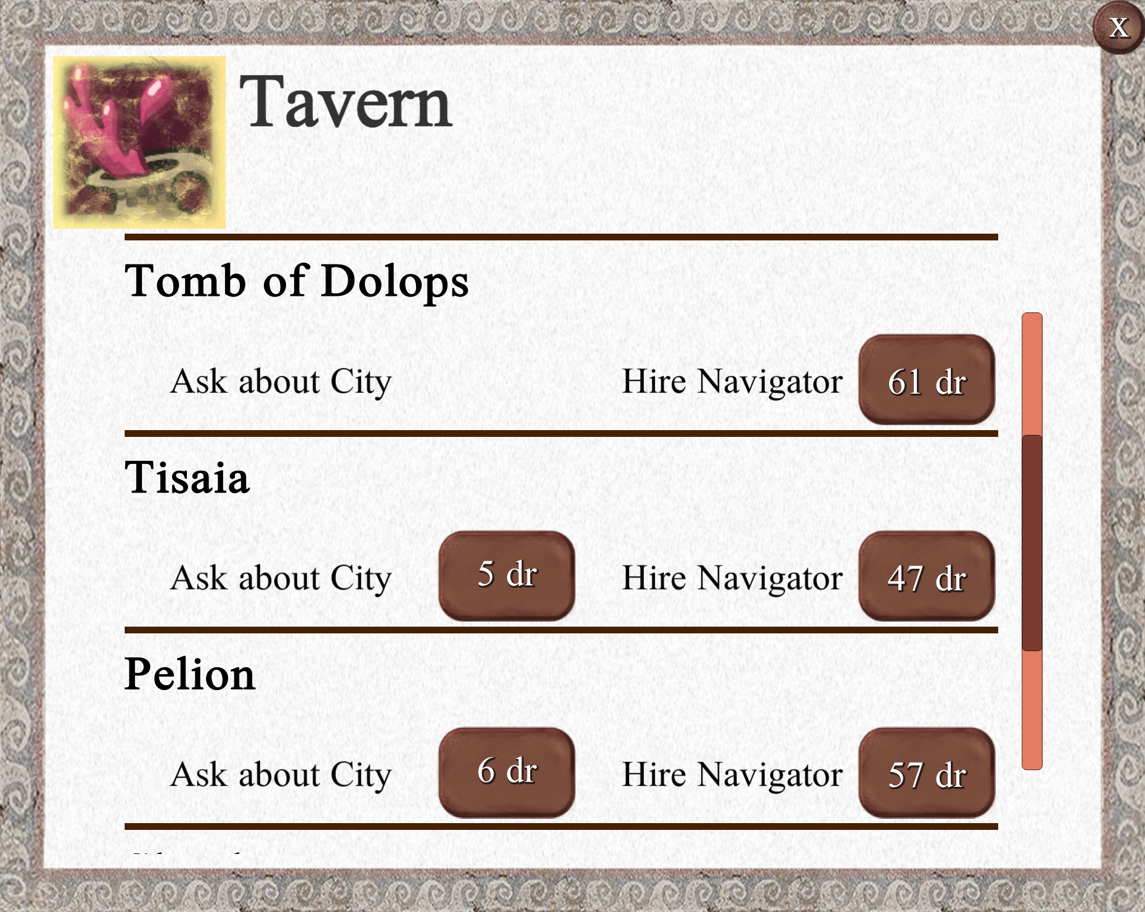 Tavern Screen