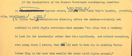 Julian Bond Paragraph